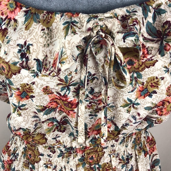 Love Notes racer back floral print mini dress Size Medium - Picture 2 of 6